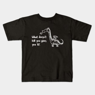 Cute Dragon Doodle What Doesn't Kill You Gives You XP Kids T-Shirt